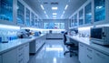 Modern Laboratory Interior with Advanced Equipment and Technology Royalty Free Stock Photo