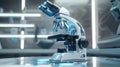 The modern laboratory microscope.AI generated image Royalty Free Stock Photo