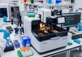 A modern laboratory setting with advanced sequencing Royalty Free Stock Photo