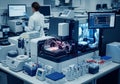 A modern laboratory setup with advanced analytical equipment, Royalty Free Stock Photo