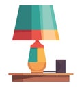 Modern lamp design illuminates Royalty Free Stock Photo