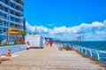 The modern Langeron Pier, Odessa, Ukraine Royalty Free Stock Photo