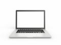 Modern Laptop with Blank Screen Royalty Free Stock Photo