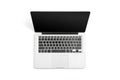 Modern laptop computer isolated on a white background with clipping path. Royalty Free Stock Photo