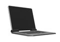 Modern laptop 3D render in white background or isolated background for computer mockup. Royalty Free Stock Photo
