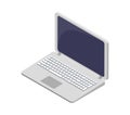 Modern Laptop Electronic Device Vector Symbol