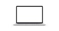 Modern laptop .  creen for mockup, app or web site design presentation Royalty Free Stock Photo