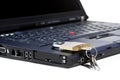 Modern laptop security concept Royalty Free Stock Photo