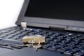 Modern laptop security concept Royalty Free Stock Photo
