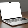 A modern laptop with a sleek Royalty Free Stock Photo