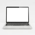 Modern laptop on white background Royalty Free Stock Photo