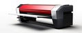 Modern large format printer. New design of format Printers on white background