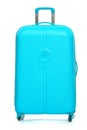 The modern large suitcase on white background Royalty Free Stock Photo