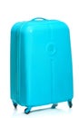 The modern large suitcase on white background Royalty Free Stock Photo