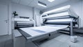 Modern LargeFormat Printer in Operation Royalty Free Stock Photo