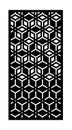 Modern laser cut vector panel, screen, fence, divider. Cnc decorative pattern, jali design, interior element. Modern