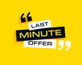 modern last minute deal yellow background countdown to saving