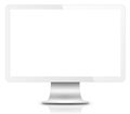 Modern LCD computer monitor isolated Royalty Free Stock Photo