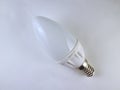 Modern LED lamp electric white on a white background Royalty Free Stock Photo