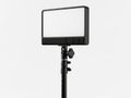 Modern led light panel on adjustable tripod stand Royalty Free Stock Photo