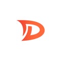 Modern letter d logo concept. Wild and bold letter d logo design.