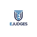 Modern Letter Mark Initial EJUDGES logo design