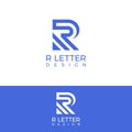 Modern Letter R Logo Concept with unique line Idea