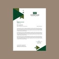 Modern Letterhead Design. Artistic Layout Display for Promotional Campaign. Royalty Free Stock Photo
