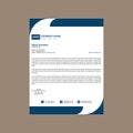 Modern Letterhead Design. Creative Layout Display for Promotional Campaign. Royalty Free Stock Photo