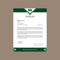 Modern Letterhead Design. Innovative Layout Display for Promotional Campaign. Royalty Free Stock Photo