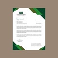 Modern Letterhead Design. Innovative Template Display for Promotional Campaign. Royalty Free Stock Photo