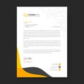 Modern letterhead design template. Creative modern letter head design template