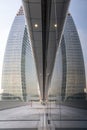 Modern Libeskind tower at Citylife, Milan Royalty Free Stock Photo