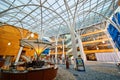 Modern Library Atrium with Information Desk, Indianapolis Royalty Free Stock Photo