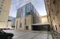 Modern library building. University of Adam Mickiewicz in Poznan Royalty Free Stock Photo