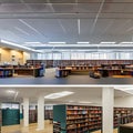 A modern library with flexible spaces that cater to various learning styles and information needs5