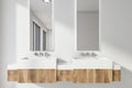 Modern light bathroom interior