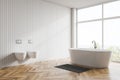 Modern light bathroom interior Royalty Free Stock Photo