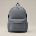 Modern light blue backpack with front pocket Royalty Free Stock Photo
