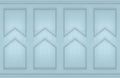 3d rendering. modern light blue square classical shape pattern wall design background