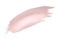 Modern Light Pink Liquid Curve Design Element Isolated on White Background. Creative Paintbrush Shape. Fluid Brush Stroke Royalty Free Stock Photo