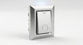 Modern Light Switch on White Background Royalty Free Stock Photo