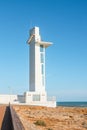 Modern lighthouse on the mediterranean coast, Alcossebre
