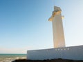 Modern lighthouse on the mediterranean coast, Spain