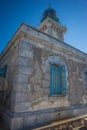 Modern lighthouse at the most southern point of greek mainland Royalty Free Stock Photo