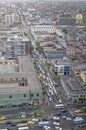 lima, peru: view of lima and traffic congestion