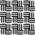 Modern line art texture background. Seamless monochromatic pattern with black and white stripes