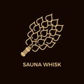 Modern Line Style Sauna Logotype Template.