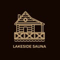 Modern Line Style Sauna Logotype Template.