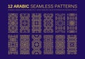 12 Modern line traditional arabic pattern